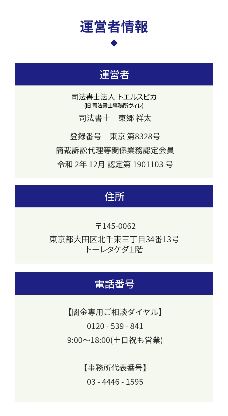 運営者情報